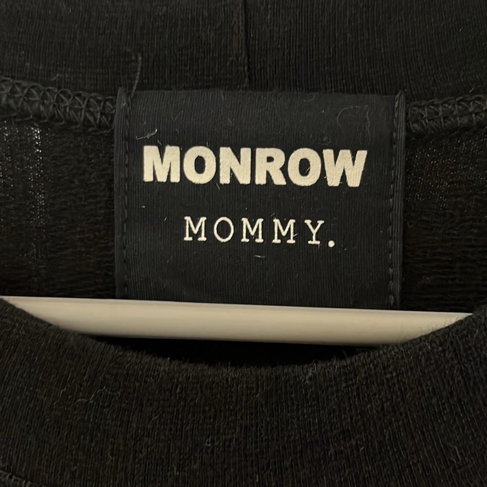 Monrow mommy striped long sleeve midi dress sz S - Picture 3 of 8